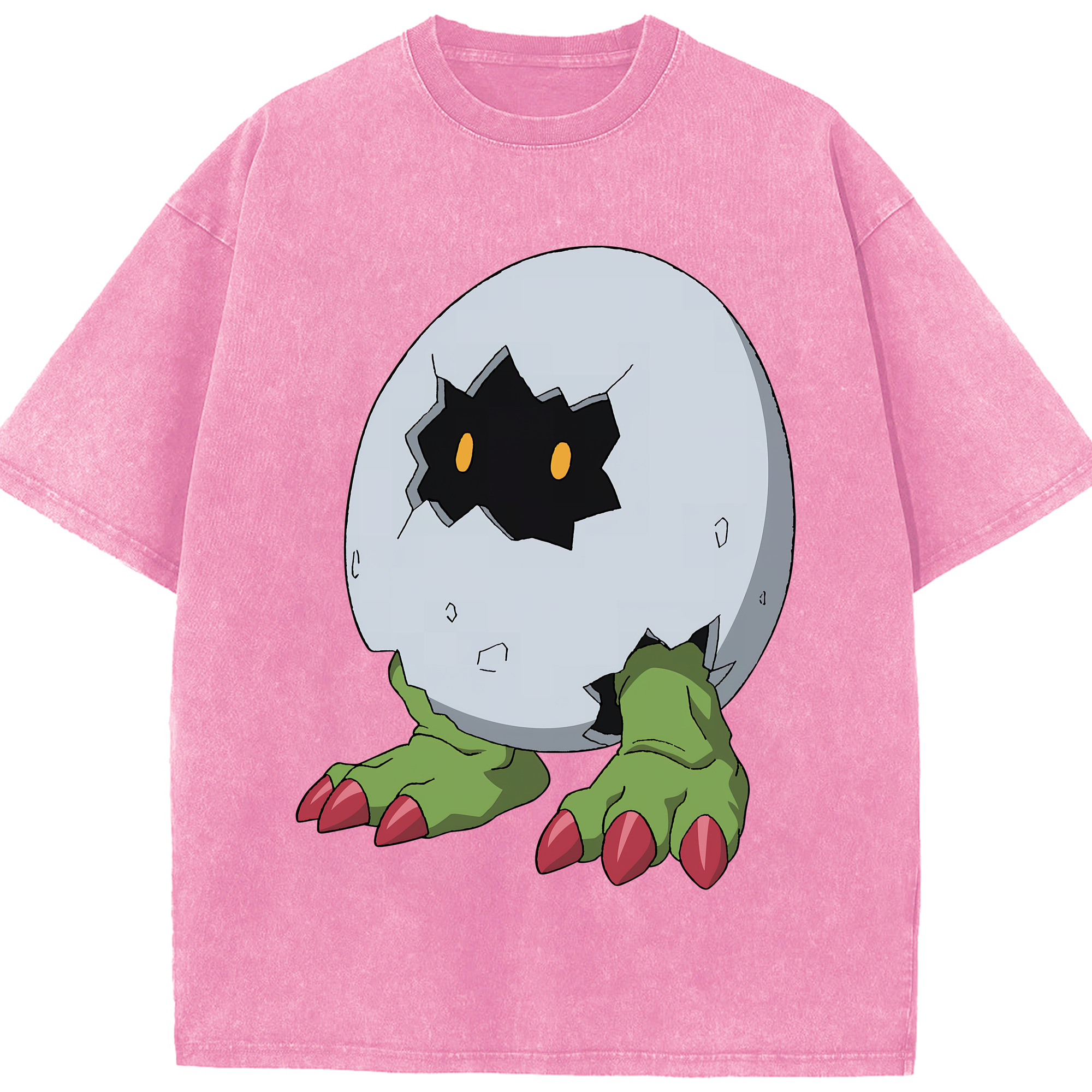（画像用） Digimon デジタルモンスター/デジモン 綿100% ヴィンテージ風 半袖Tシャツ（フロントプリント）